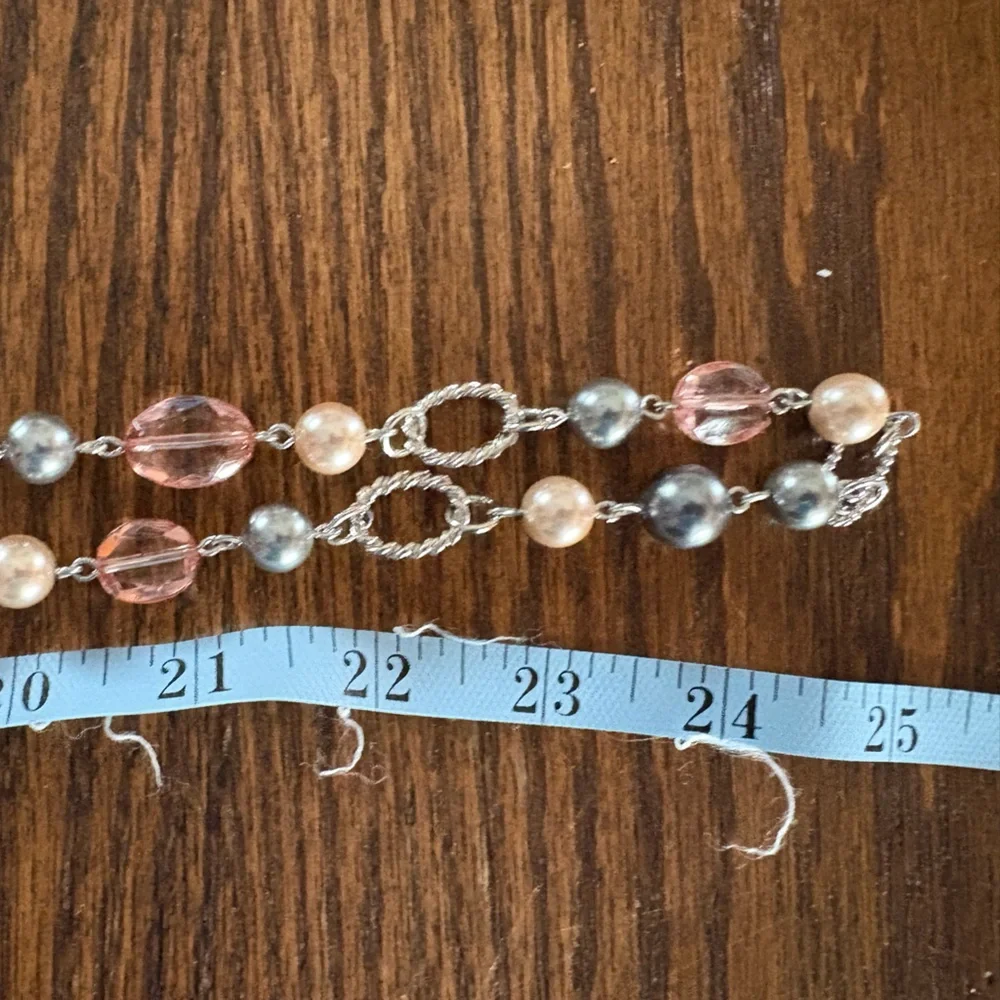 Premier Designs Pink and Silver Fashion Necklace - Picture 5 of 6